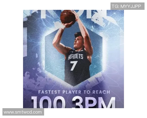 库里也慌了？黄蜂新星命中100个三分，成NBA第一人